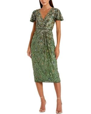 Mac Duggal Midi Dress - Green
