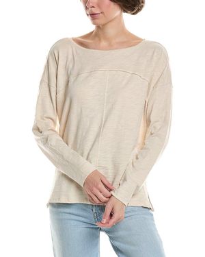 Lilla P Drop-Shoulder Seamed Shirt - Natural