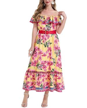 Kaimilan Midi Dress - Red