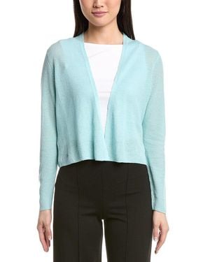 Eileen Fisher Linen-Blend Cardigan - Blue