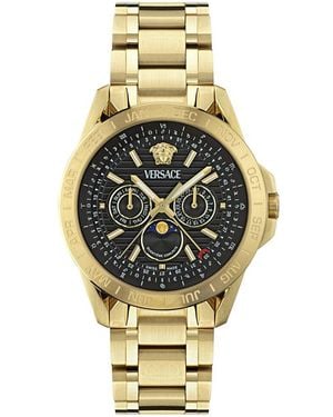 Versace V-Galaxy Moonphase Watch - Metallic