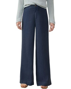 Faherty Sun Strider Linen Pant - Blue