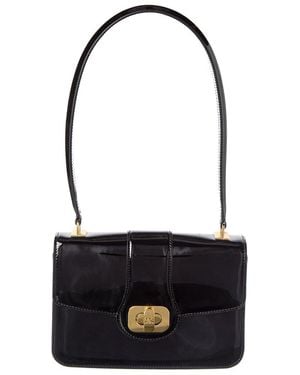 Celine Teen Josephine Patent Shoulder Bag - Black