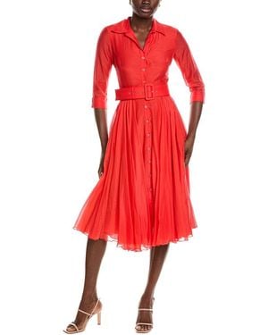 Samantha Sung Aster Midi Dress - Red