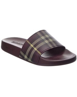 Burberry Furley Check Slide - Brown
