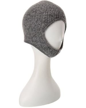 Jacquemus The Gros Grain Wool-Blend Hood - Grey