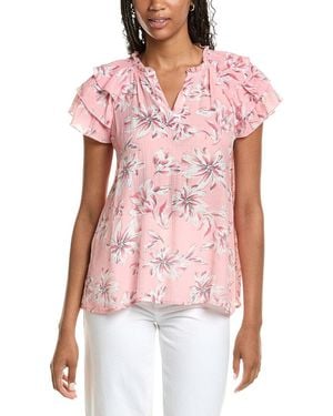 Nanette Lepore Tiered Sleeve Blouse