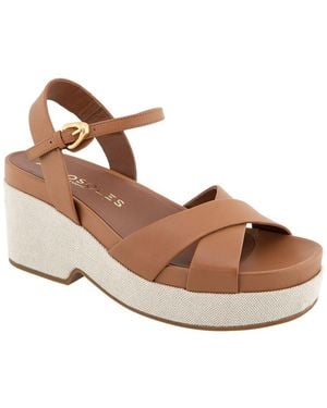 Aerosoles Chabella Leather Heeled Sandal - Brown