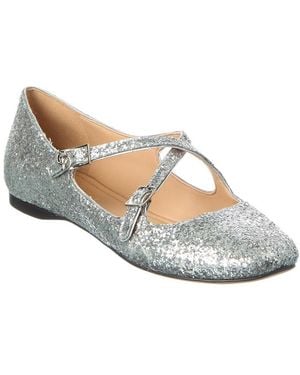 Dior Very Glitter Ballerina Flat - White