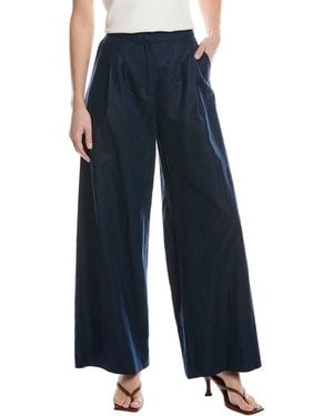 J.McLaughlin Amal Linen-Blend Pant - Blue