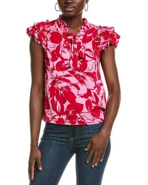 Nanette Lepore Tiered Sleeve Blouse