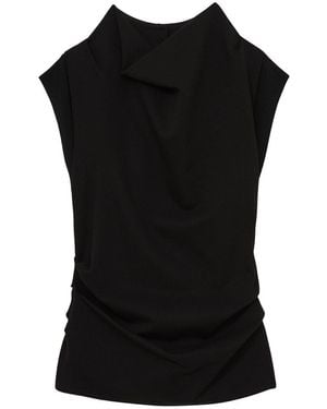 Reiss Cobi Sleeveless Top - Black