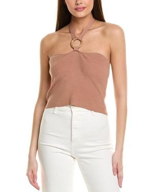 525 America Selena Halter Top - White