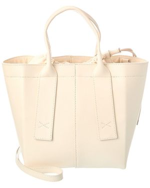 Agl Attilio Giusti Leombruni Trecy Leather Tote - Natural