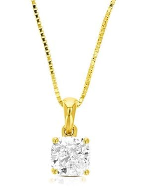 Amairah 14K 1.50 Ct. Tw. Lab-Grown Diamond Pendant Necklace - Metallic