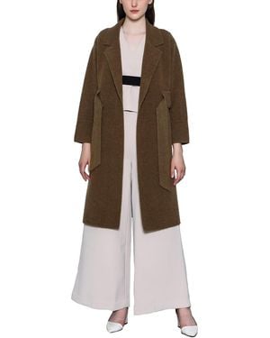 MALABO Wrap Coat - Brown