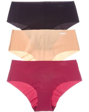 DKNY 3Pk Laser-Cut Anywhere Hipster - Purple