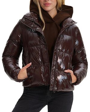 Noize Coco Puffer Short Coat - Brown