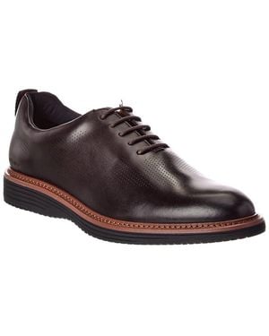 Johnston & Murphy Upton Plain Toe Leather Oxford - Brown