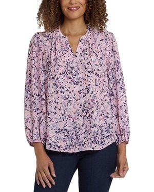 NYDJ Popover Blouse - Red