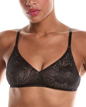 Hanro Tina Floral Soft Cup Bra - Black