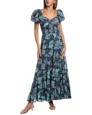 Free People Sundrenched Maxi Dress - Blue