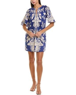 FLORA BEA NYC Stefani Mini Dress - Blue