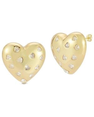 Sphera Milano Plated Cz Earrings - White