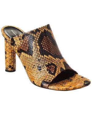 Proenza Schouler Python-Embossed Leather Sandal - Brown