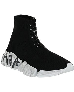 Balenciaga Speed 2.0 Lace-Up Graffiti Trainer - Black