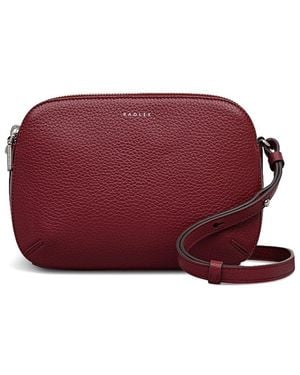 Radley Dukes Place Medium Ziptop Leather Crossbody - Red