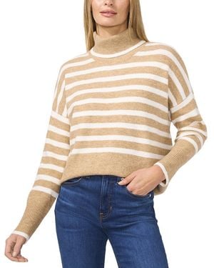Cece Turtleneck Wide Sleeve Jumper - Blue