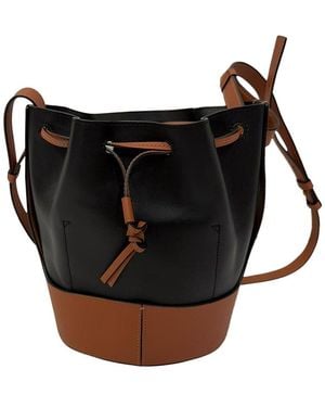 Loewe Small Balloon Bucket Bag (Authentic Pre-Loved) - Black