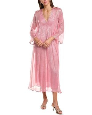 forte_forte Silk-Blend Maxi Dress - Pink