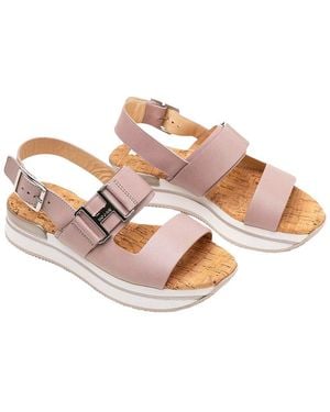 Hogan Leather Sandal - Pink