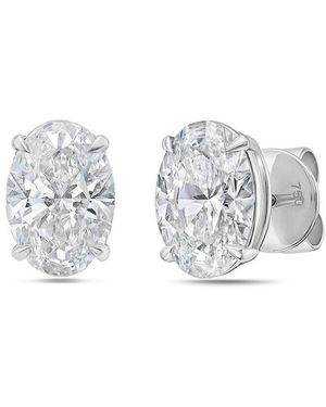 Diana M. Jewels Diana M. 14K 3.00 Ct. Tw. Lab-Grown Diamond Earrings - Metallic