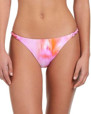 Red Carter Flare Gun Ombre Bikini Bottom - Pink