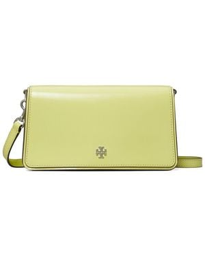 Tory Burch Emerson Patent Mini Leather Crossbody - Green