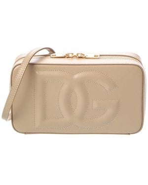 Dolce & Gabbana Dg Small Leather Camera Bag - Natural