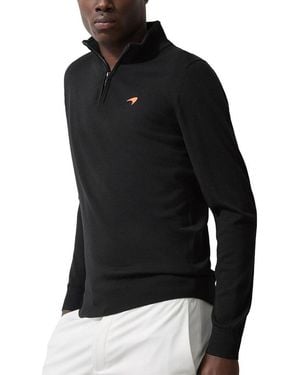 Reiss Hatch Sweatshirt - Black