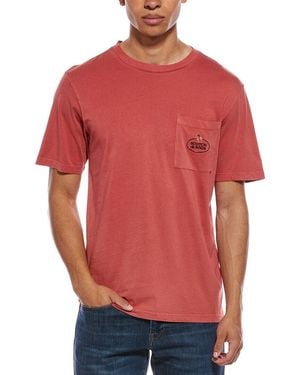 Scotch & Soda Garment-Dyed Pocket T-Shirt - Red