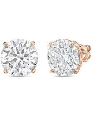 Diana M. Jewels Diana M. 14K Rose 1.00 Ct. Tw. Lab-Grown Diamond Stud Earrings - White