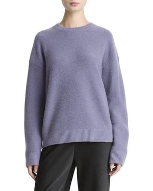 Vince Boiled Cashmere Crewneck Jumper - Purple