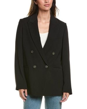 Vince Double-Breasted Blazer - Black