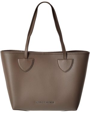 Marc Jacobs On Your Marc Leather Tote - Brown