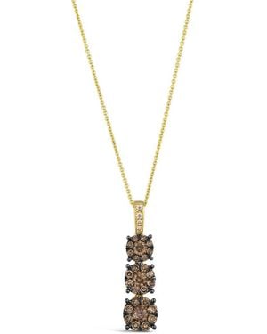 Le Vian 14K 1.15 Ct. Tw. Diamond Pendant Necklace - Metallic
