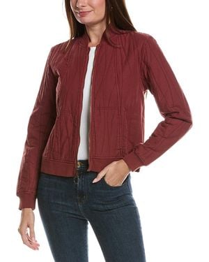 XCVI Hurston Quilted Bomber Jacket - Red