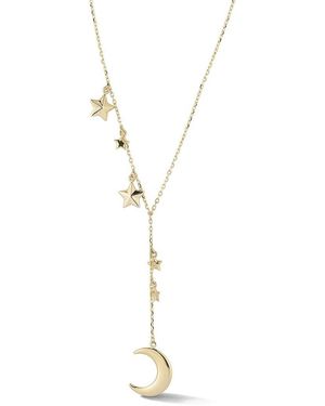 Ember Fine Jewelry 14K Celestial Lariat Necklace - Metallic