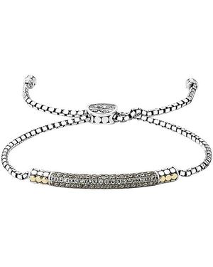 Samuel B. 18K & 0.94 Ct. Tw. Topaz Bracelet - White