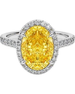 VOWE 14K 4.00 Ct. Tw. Lab-Grown Diamond Ring - Metallic